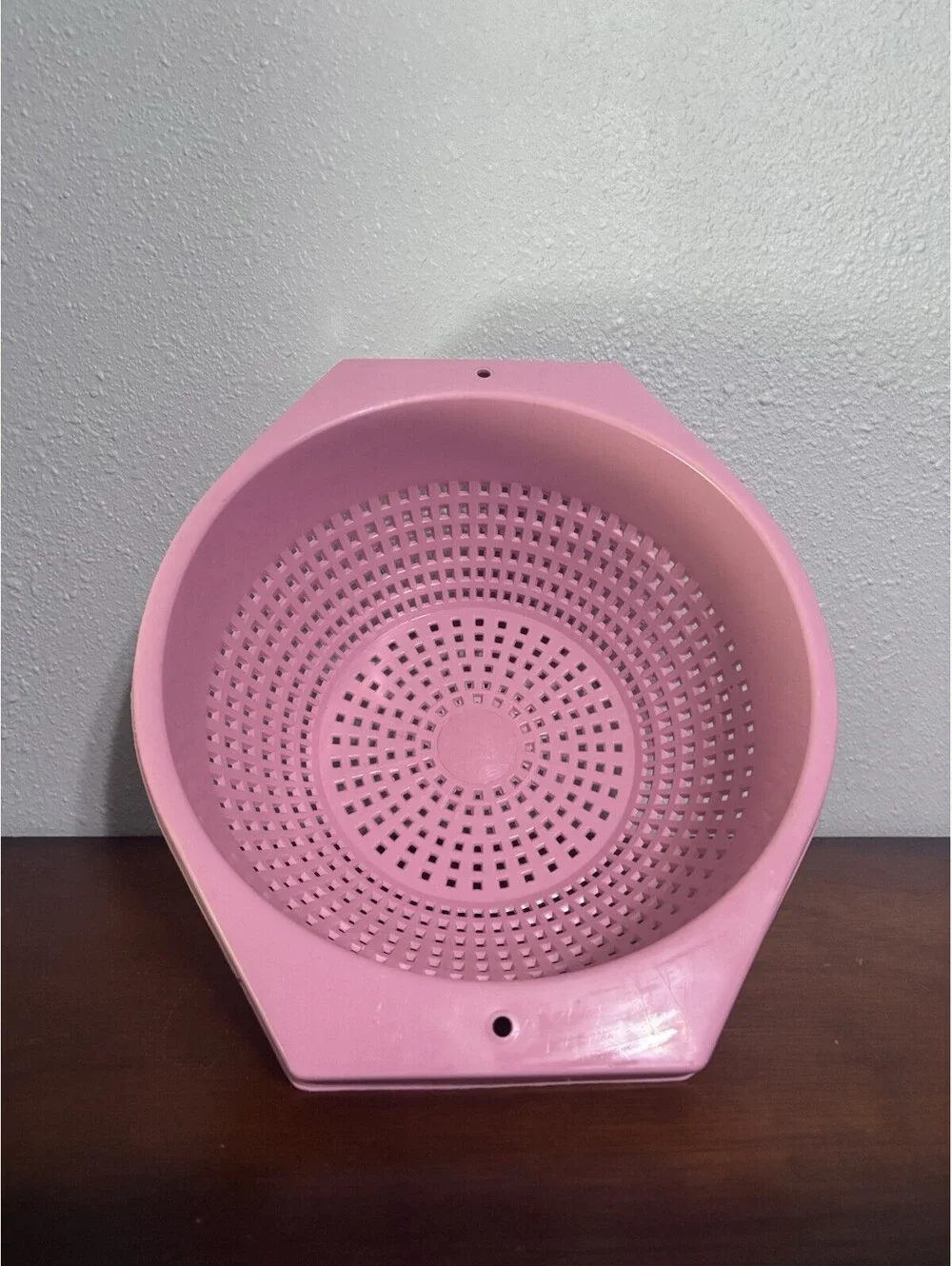 Shamrock Neatway Dusty Pink Rose Vintage Colander MCM